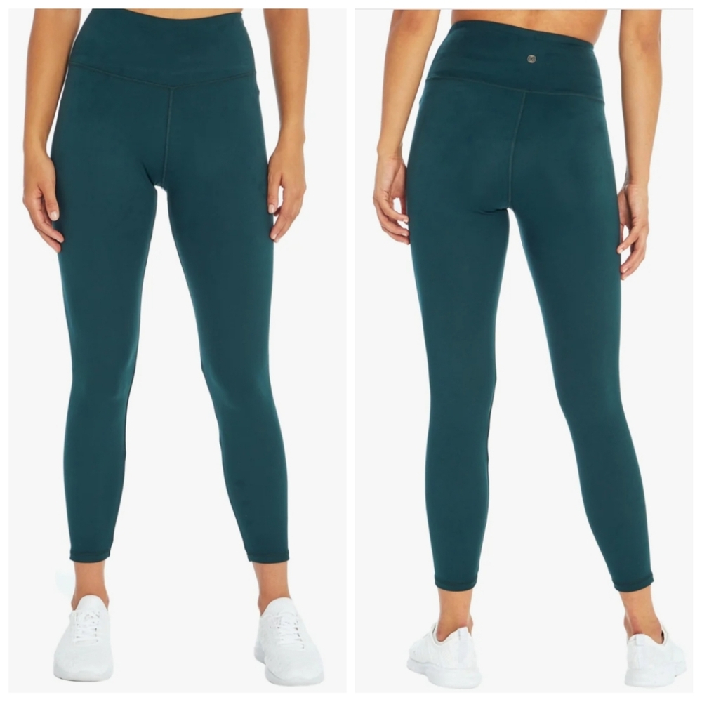 Balance Collection 7/8 Leggings Compression High Rise Active Gym Emerald Green L